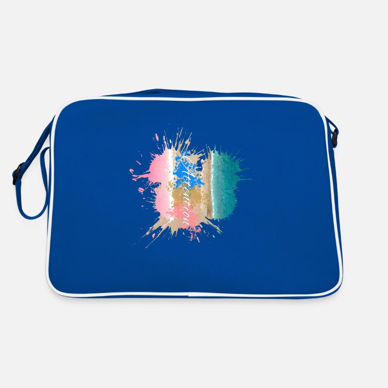 Attention - Colored Beach Paint Style Retro Bag