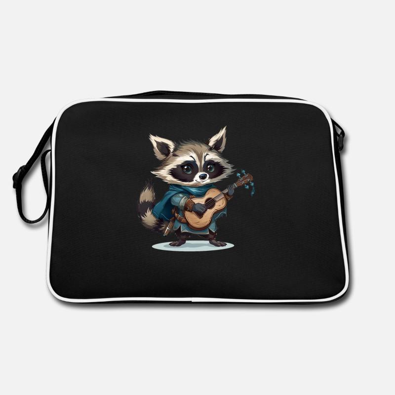 Waschbär-Barde Retro Tasche