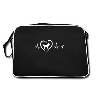 Kai Ken Heartbeat - Retro Bag - black/white - Back