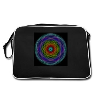 Arc-en-ciel hypnotique - Sac Retro - noir/blanc - Dos