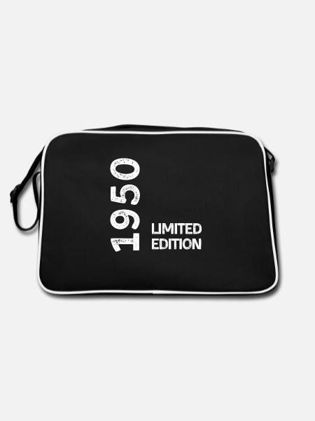 1950 Limitierte Auflage - Retro Tasche - Schwarz/Weiß