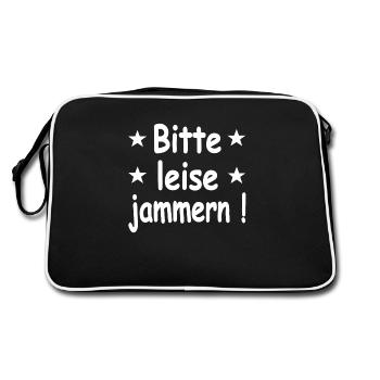 Auto - Retro Tasche - Schwarz/Weiß - Hinten