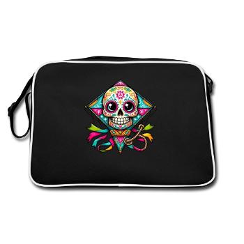 Sugar Skull Gift - Retro Bag - black/white - Back