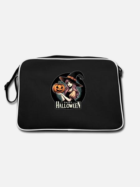 Bonne sorcière d’Halloween - Sac Retro - noir/blanc - Dos