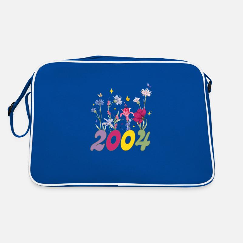 Année de naissance 2004 fleurs sauvages Sac Retro