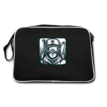 Ski Instructor Gifts - Retro Bag - black/white - Back