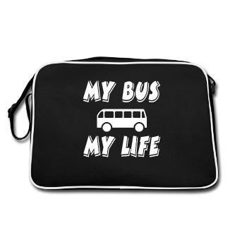 Bus - Sac Retro - noir/blanc - Dos
