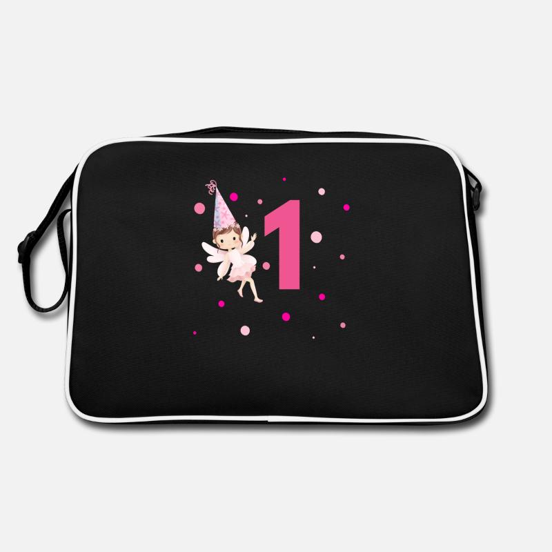 1. Geburtstag Rosa Fee Retro Tasche