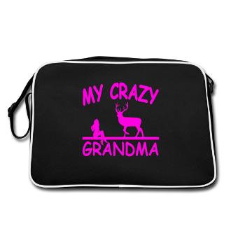Grand-mère - Sac Retro - noir/blanc - Dos