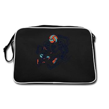 Volleyball Skeletons - Retro Bag - black/white - Back