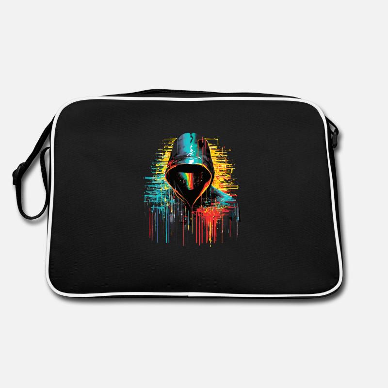 Hacker Game Urban City Life Shadow Abstract Retro Bag