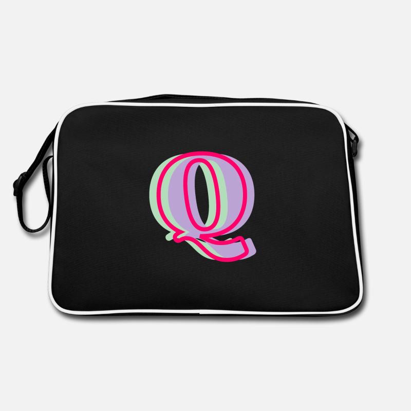 Lettre q multicolore Sac Retro