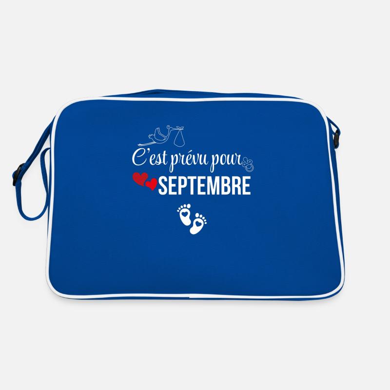 C’est prévu pour septembre - annonce de grossesse Sac Retro