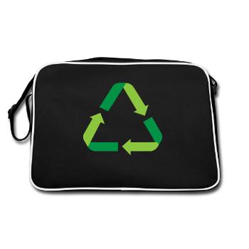 Recyclage - Sac Retro - noir/blanc - Dos