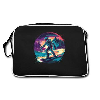 580s Snowboarding - Retro Bag - black/white - Back