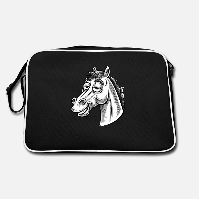 Pferd Pferde Reiten Reiter Retro Tasche
