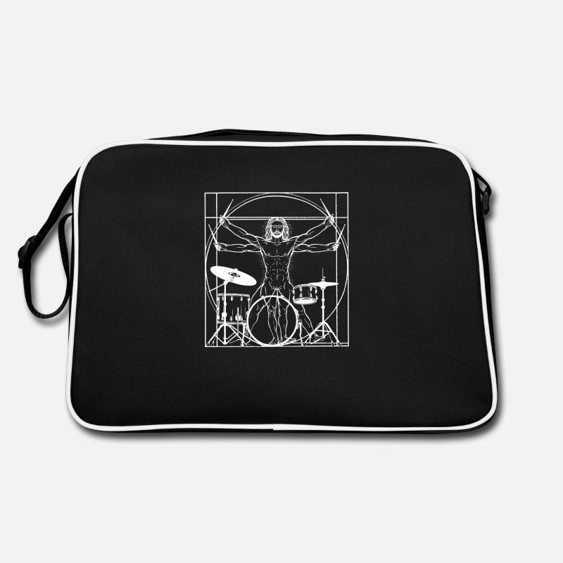 Drummer - Drum Drum Trommel Retro Tasche