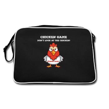 Jeu de poulet blanc - Sac Retro - noir/blanc - Dos