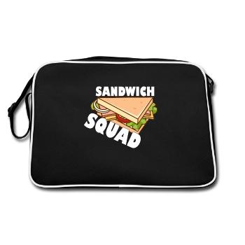 Sandwich - Sandwich Squad - Retro Tasche - Schwarz/Weiß - Hinten