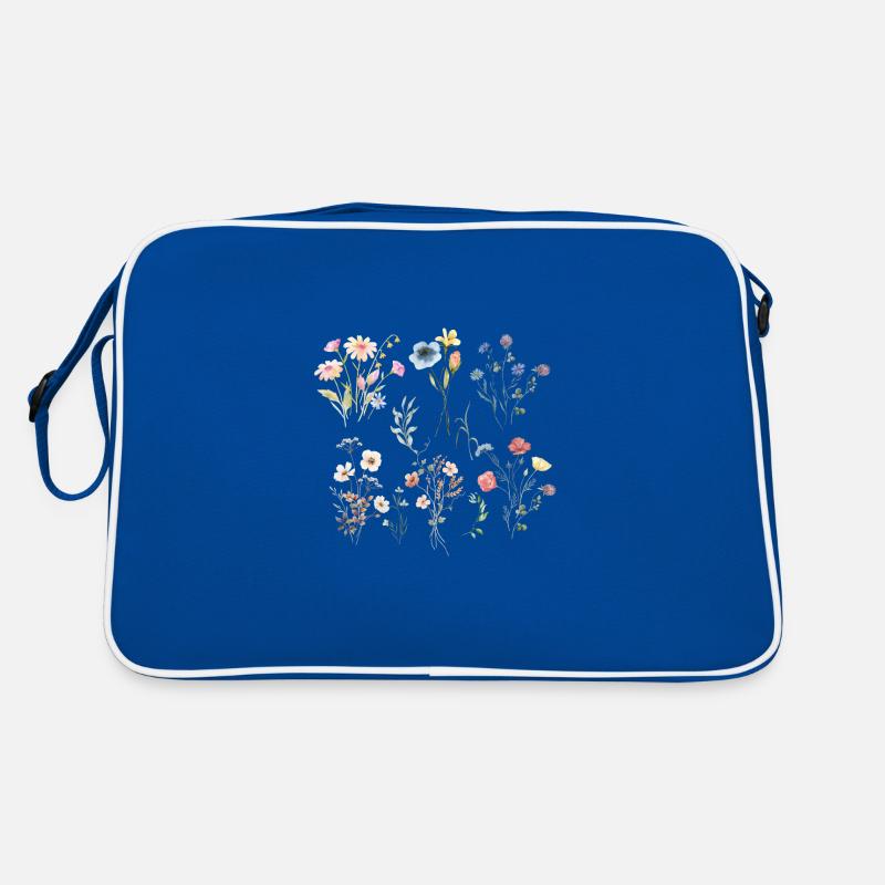 Boho-Wildblumen Retro Tasche