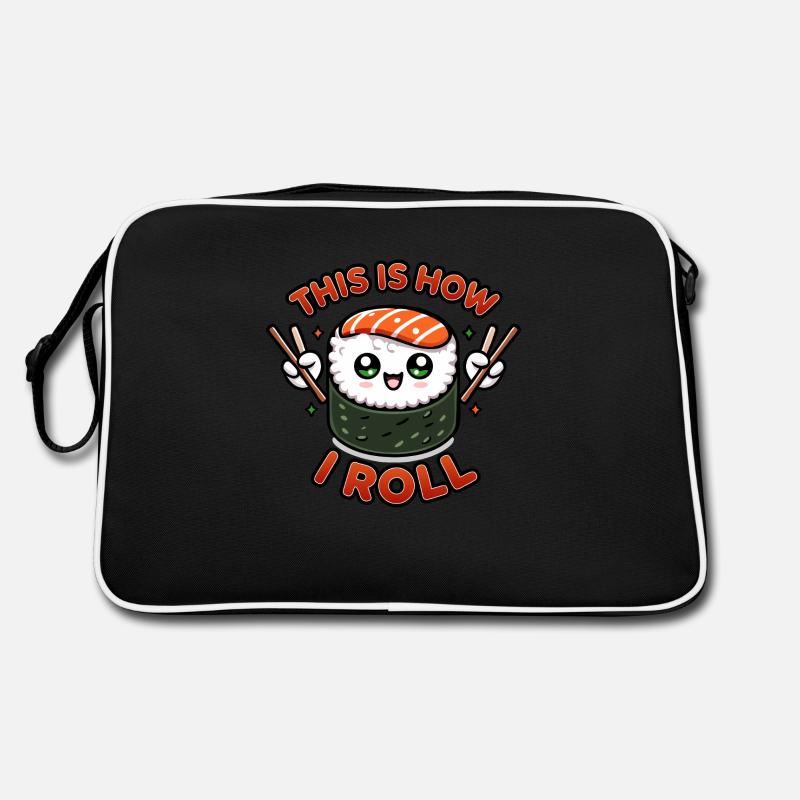 Kawaii Chibi Sushi Roll – This is How I Roll Funny Retro Bag