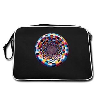 Couleur de la cavité - Sac Retro - noir/blanc - Dos
