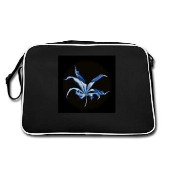Feuille enroulée, inversée - Sac Retro - noir/blanc - Dos