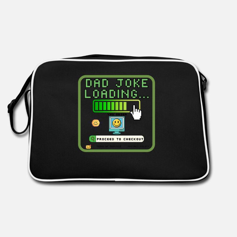 Humorous Dad Gift - 'Dad Joke Loading' T-Shirt for Retro Bag