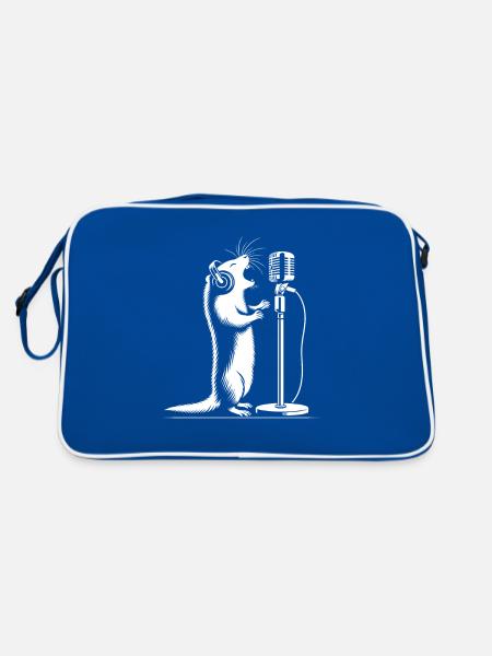 Chant des suricates - Sac Retro - bleu/blanc - Dos