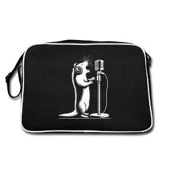 Song of the meerkats - Retro Bag - black/white - Back