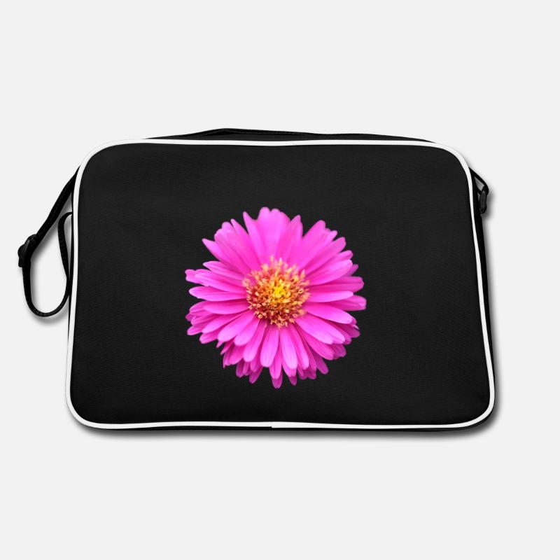 fleur rose fleur rose aster d’été Sac Retro