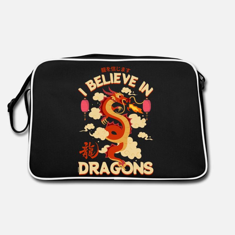 Believe in dragons Retro Bag