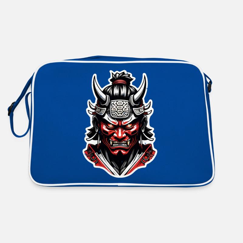 Samurai-Krieger - Japan - Dämon Retro Tasche