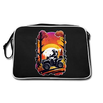quad et tout terrain - Sac Retro - noir/blanc - Dos