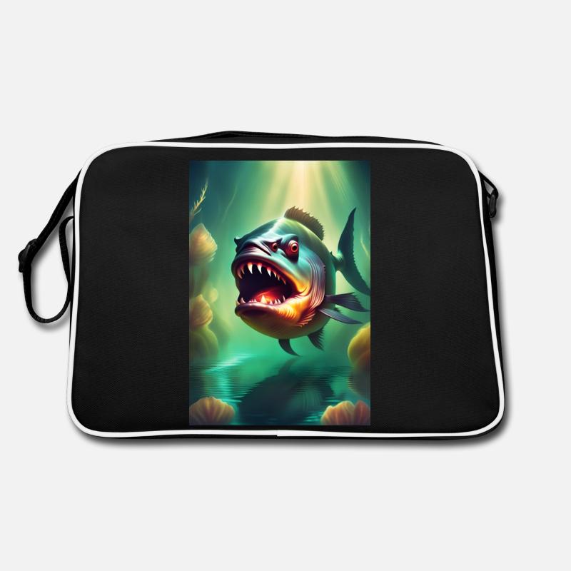 Abnorme Monsterfische Retro Tasche