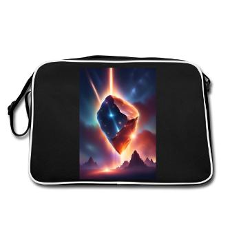 Awesome meteor falling down - Retro Bag - black/white - Back