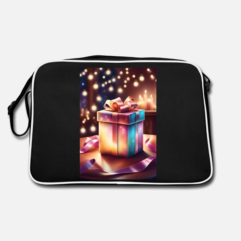 Super cute christmas holiday gift box Retro Bag