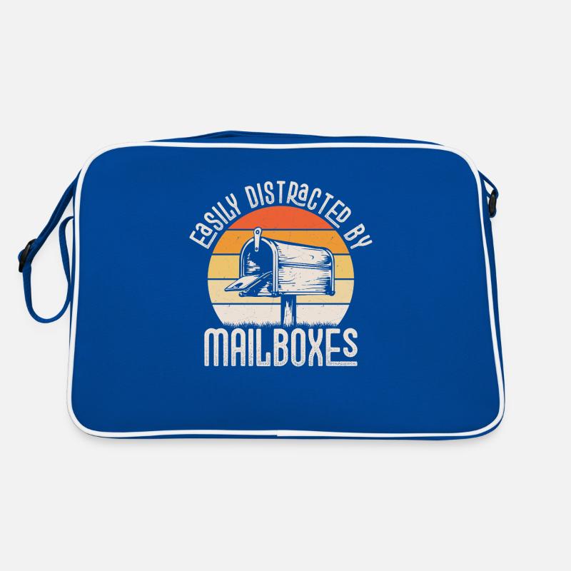 Easily Distracted By Mailboxes Postal Worker Mail Retro Tasche