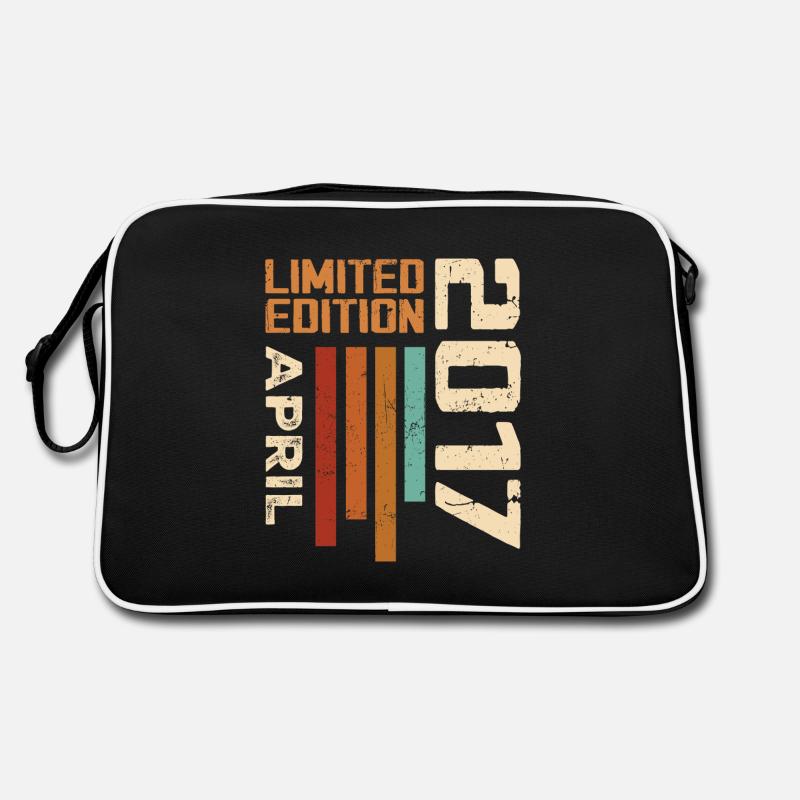 Né En Avril 2017 Cadeau D'anniversaire 2017 Retro Sac Retro