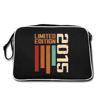 Vintage 2015 Cadeau d’anniversaire 2015 Retro 2015 - Sac Retro - noir/blanc - Dos