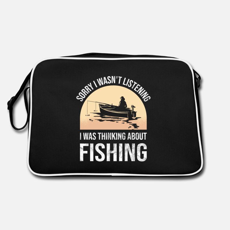 Pêcher pêche pêcher bateau cadeau Sac Retro