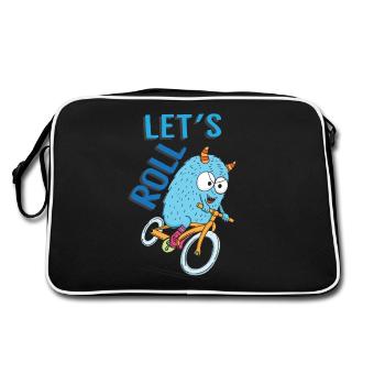 Cyclistes Monster - Sac Retro - noir/blanc - Dos