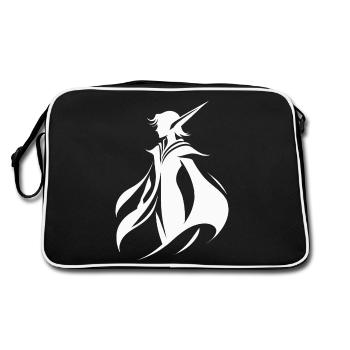 L’elfe murmure dans le vent - Sac Retro - noir/blanc - Dos