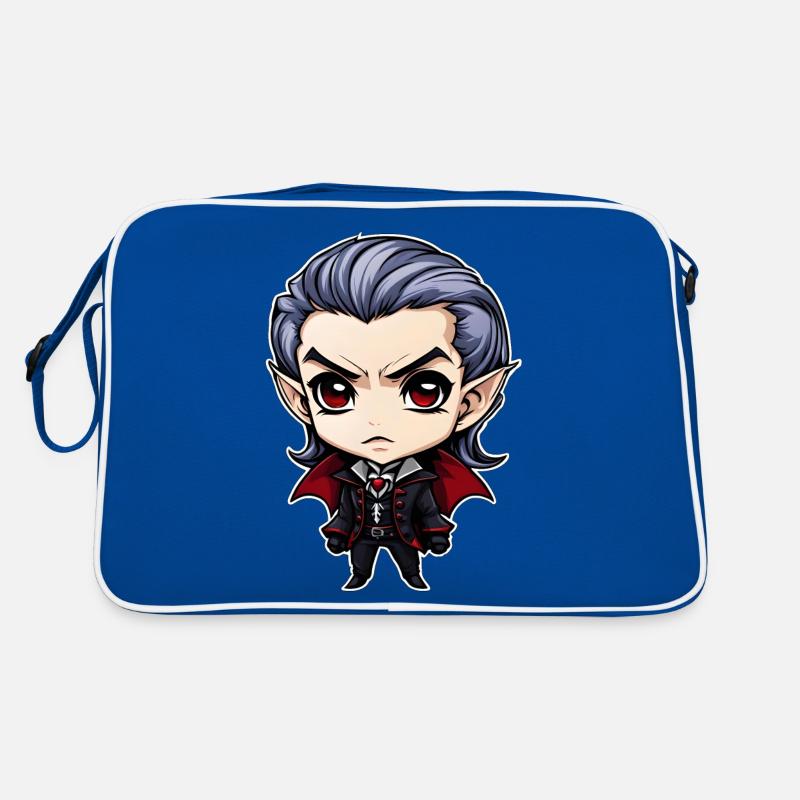 Ein Chibi-Vampir Retro Tasche