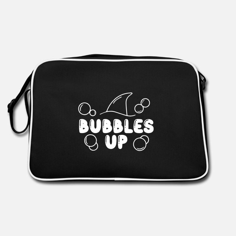 Bubbles Up Shark Lover Wände Love Beach Bubble Up Retro Tasche