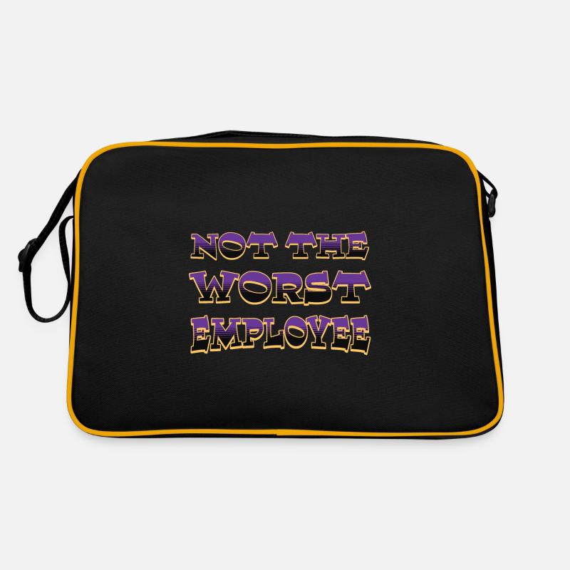 Not The Worst Employee Hilarious Work Anniversary Retro Bag