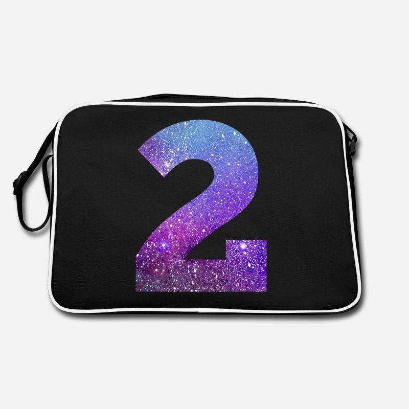 Number 2 galaxy Retro Bag