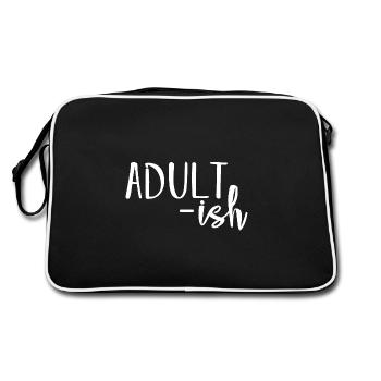 Adult-ish - Retro Bag - black/white - Back