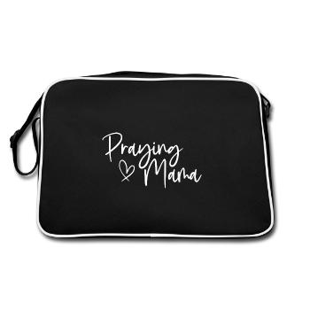 Praying Mama Heartfelt Expression for Devoted Moms - Retro Bag - black/white - Back
