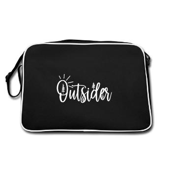 Outsider Outdoors Aventure Camping Randonnée - Sac Retro - noir/blanc - Dos